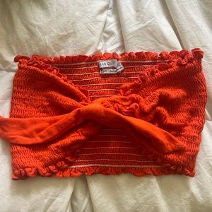 Urban outfitters orange bandeau top